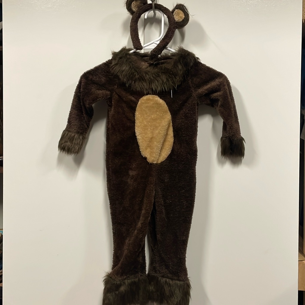 Nwt Bear Or Lion Costume And Headband Ears. Baby Size 18 Months - 2t. Halloween